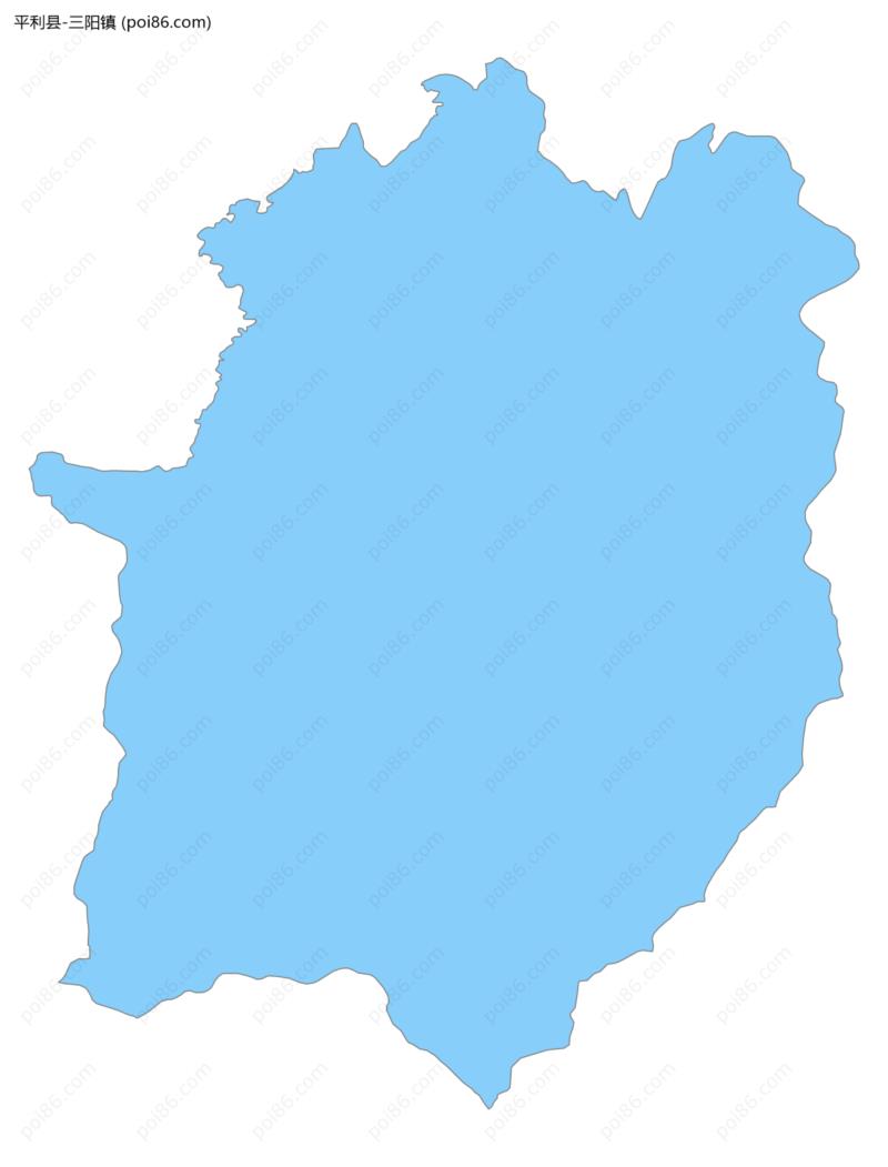 三阳镇边界地图