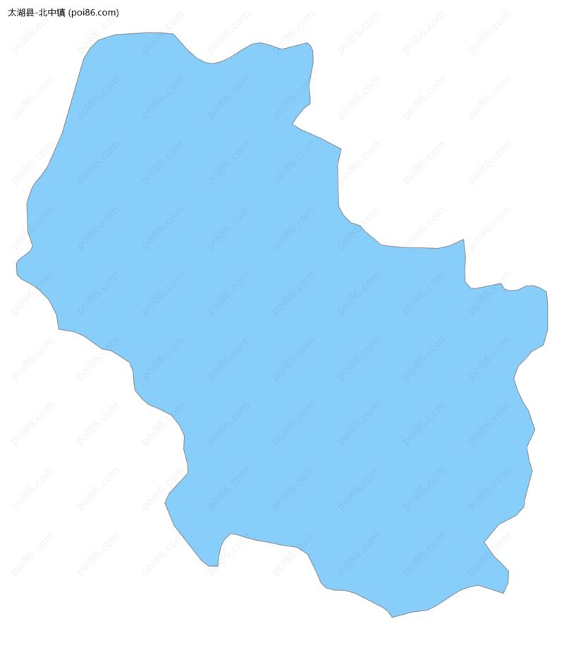 北中镇边界地图