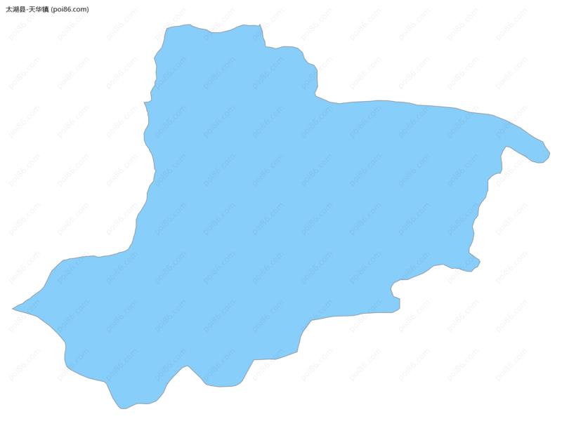 天华镇边界地图