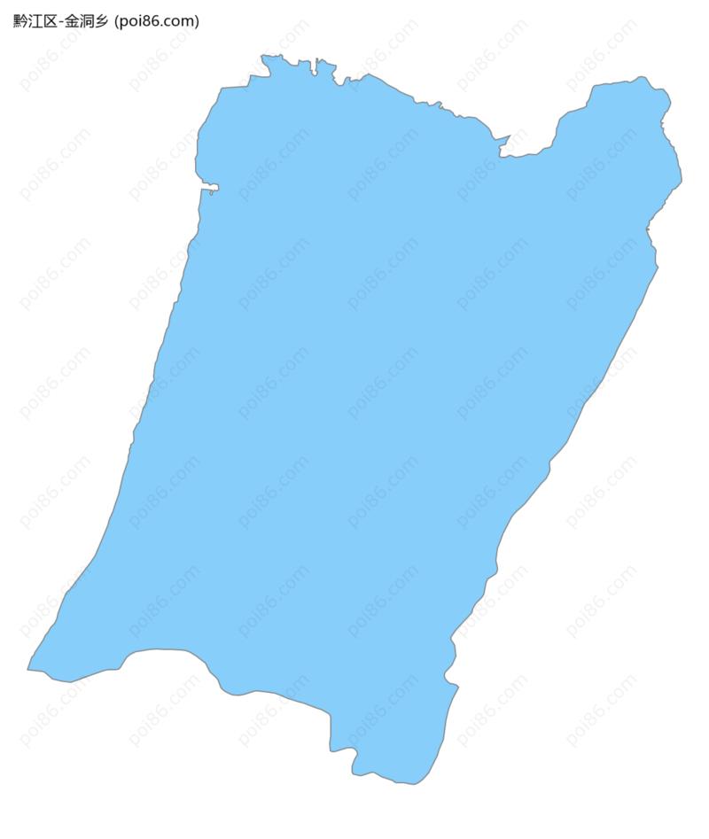 金洞乡边界地图