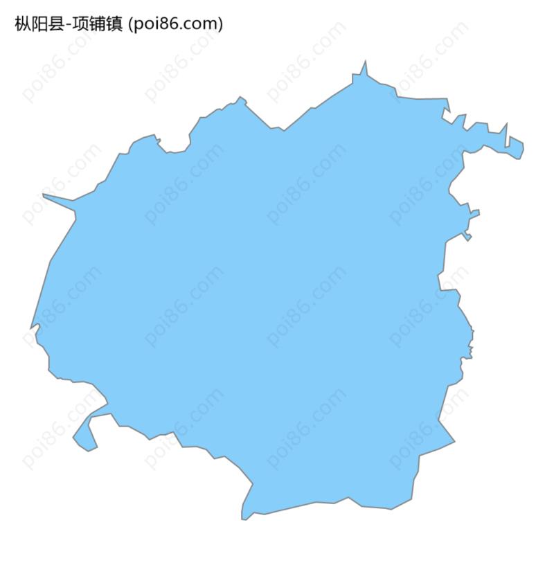 项铺镇边界地图