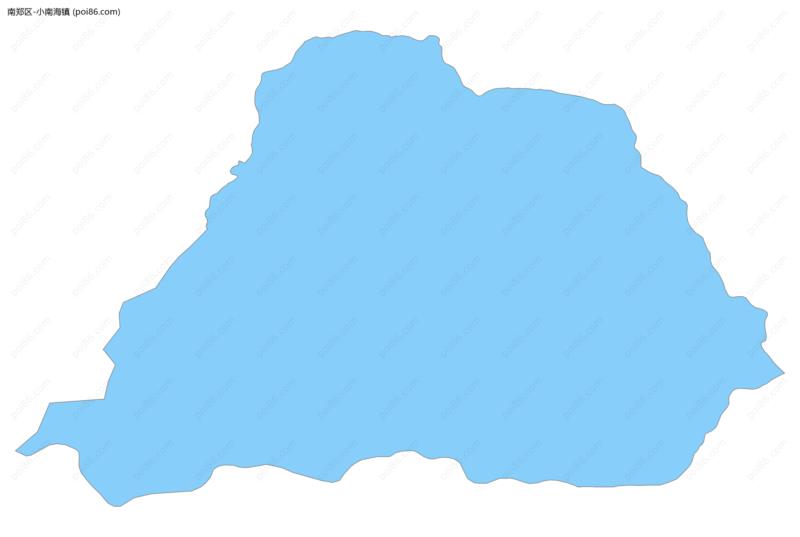 小南海镇边界地图