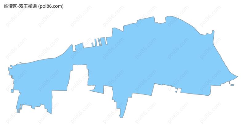 双王街道边界地图