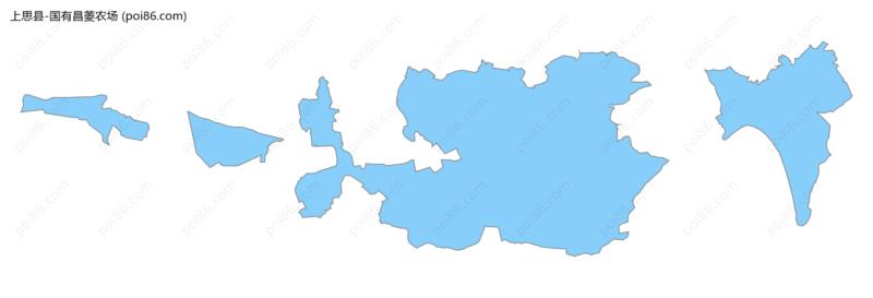 国有昌菱农场边界地图