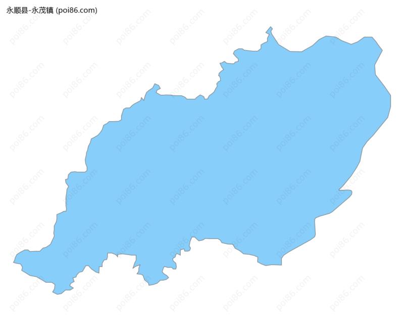 永茂镇边界地图