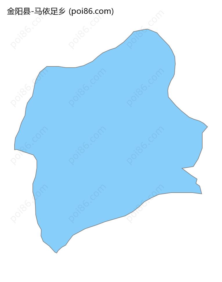 马依足乡边界地图