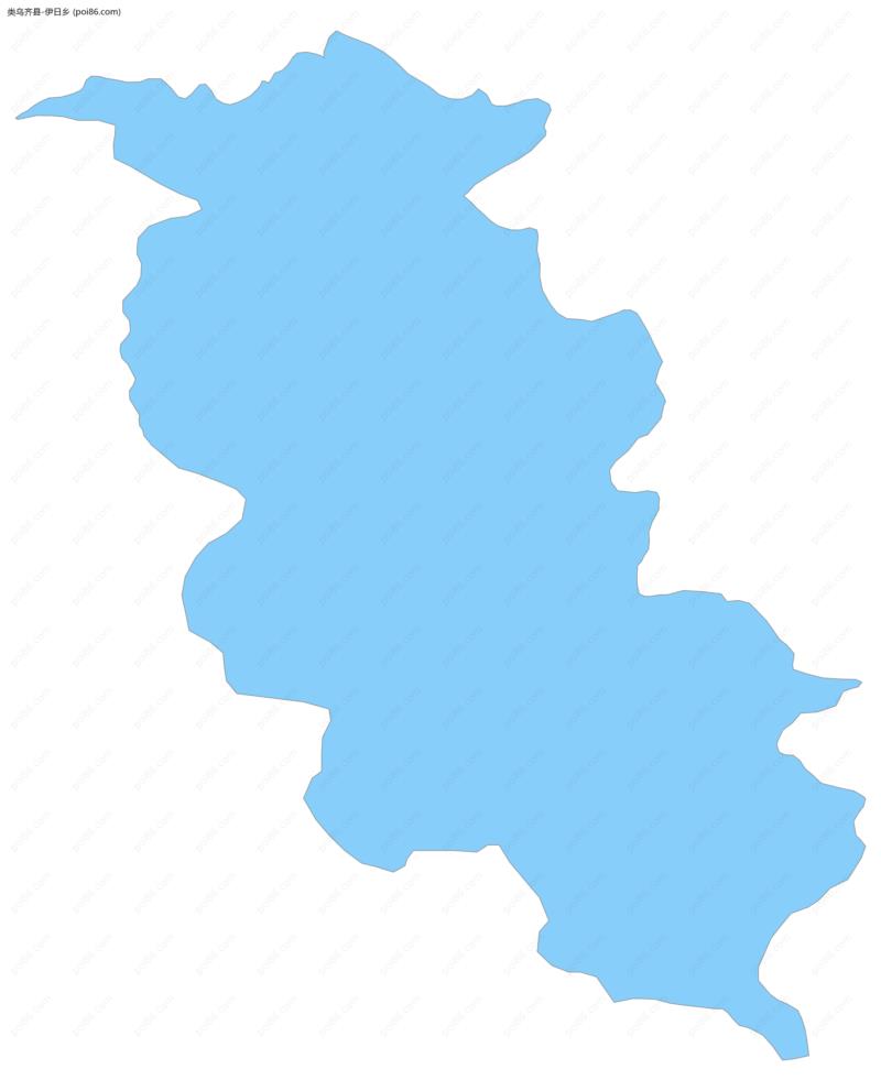 伊日乡边界地图