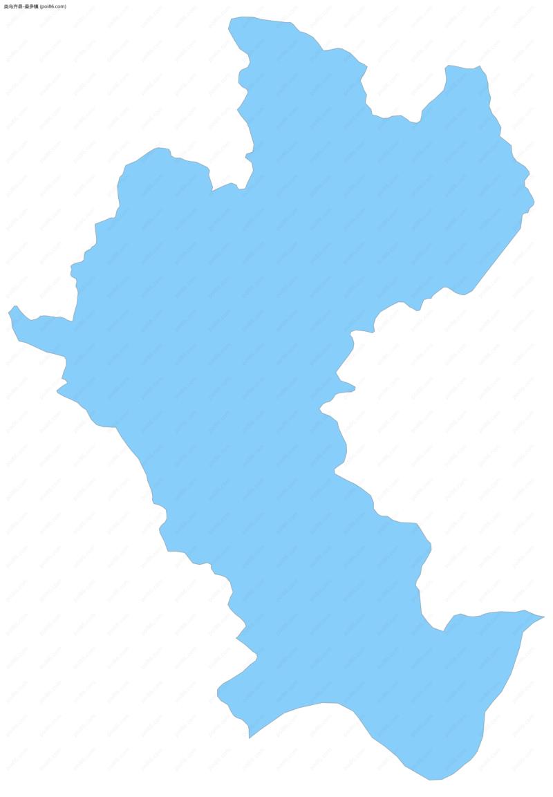 桑多镇边界地图