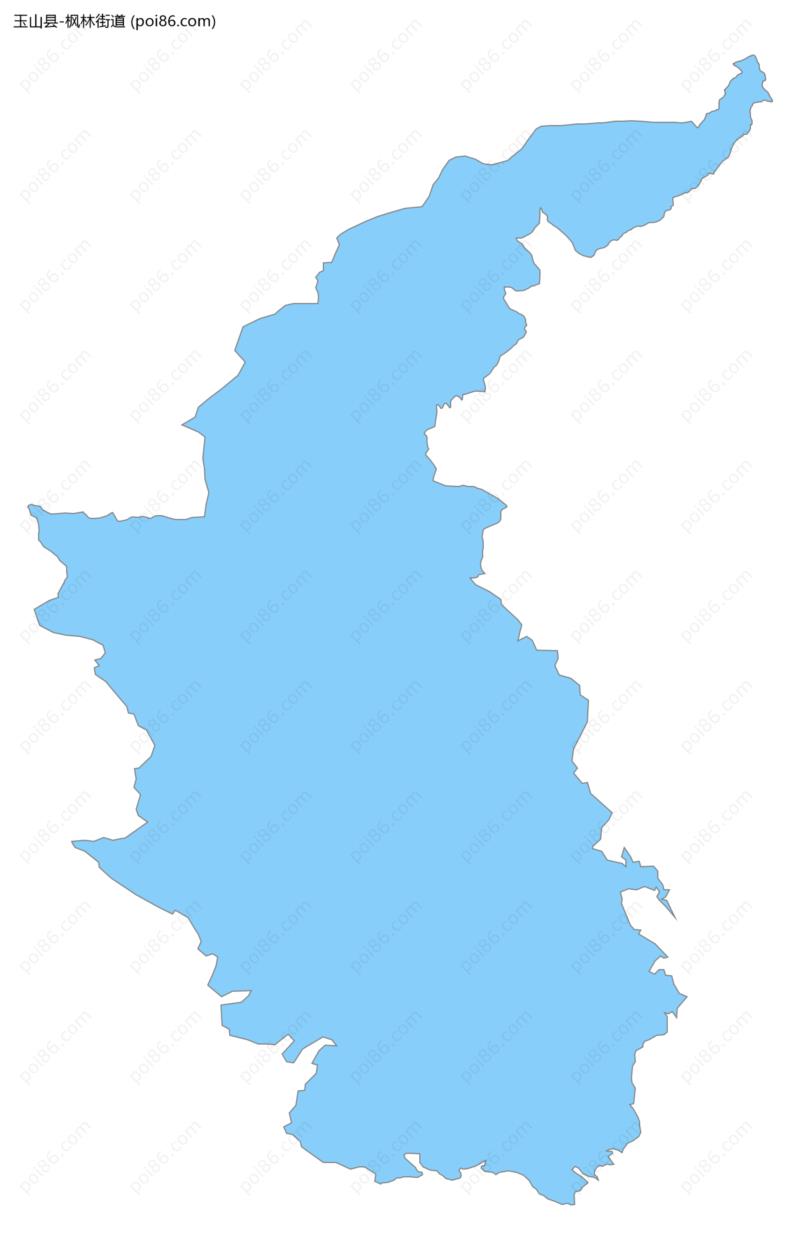 枫林街道边界地图