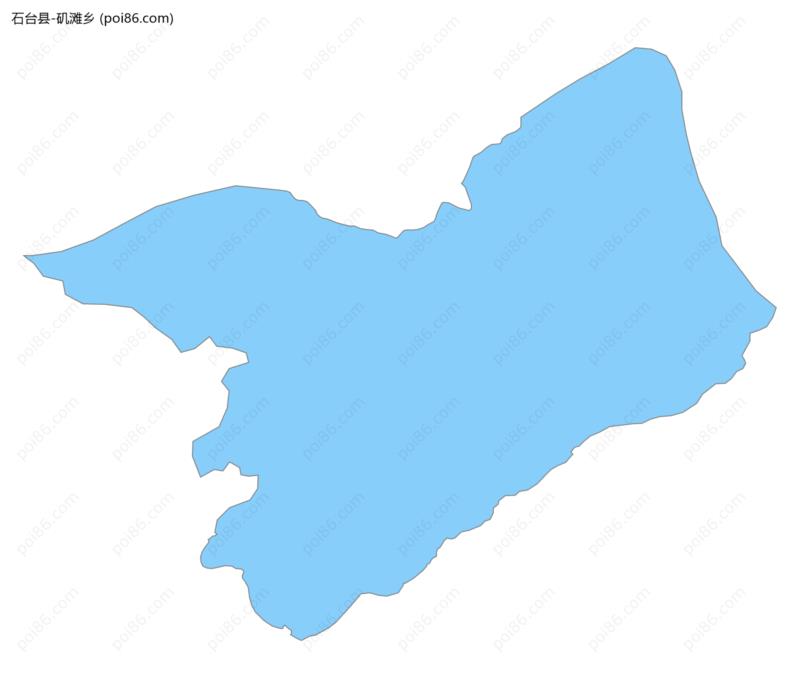 矶滩乡边界地图