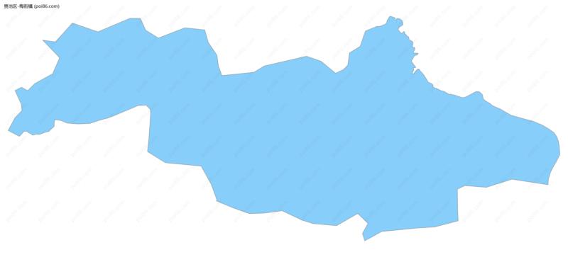 梅街镇边界地图