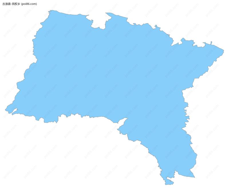 民权乡边界地图