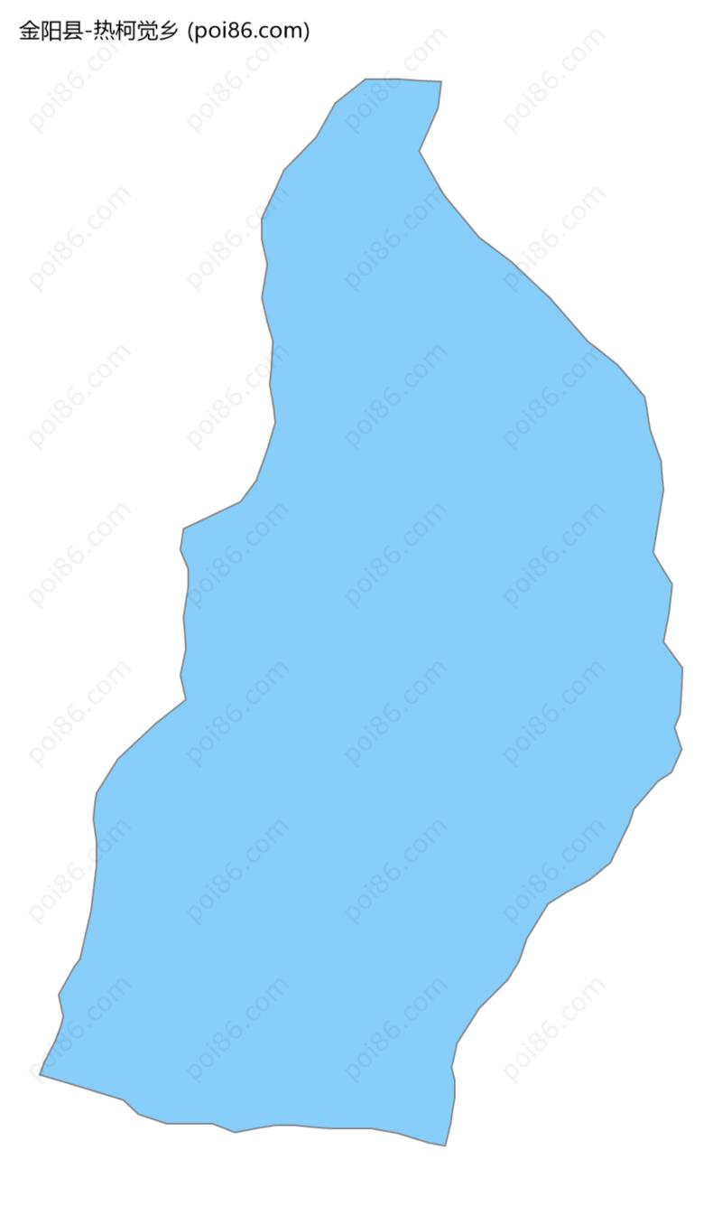 热柯觉乡边界地图