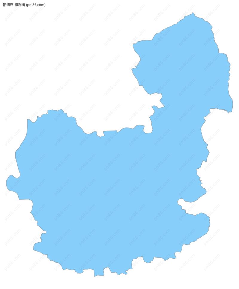 福利镇边界地图