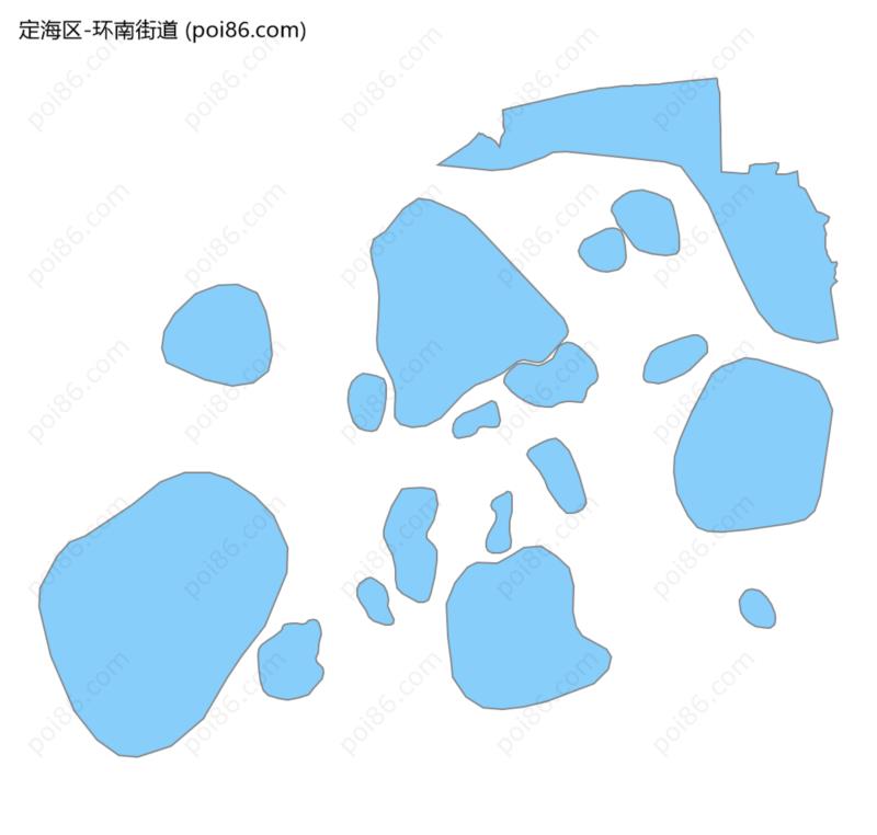 环南街道边界地图