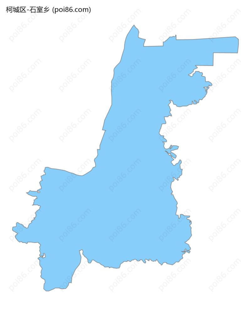 石室乡边界地图