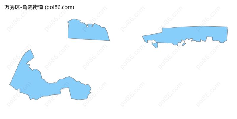 角嘴街道边界地图