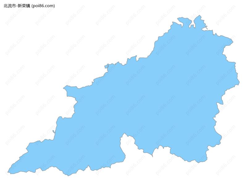 新荣镇边界地图
