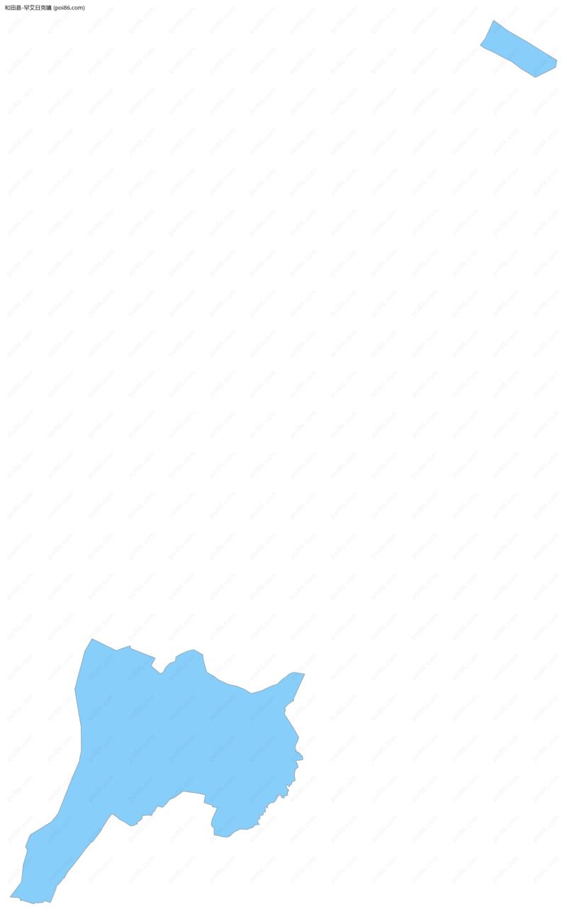 罕艾日克镇边界地图