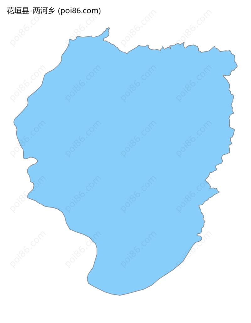 两河乡边界地图