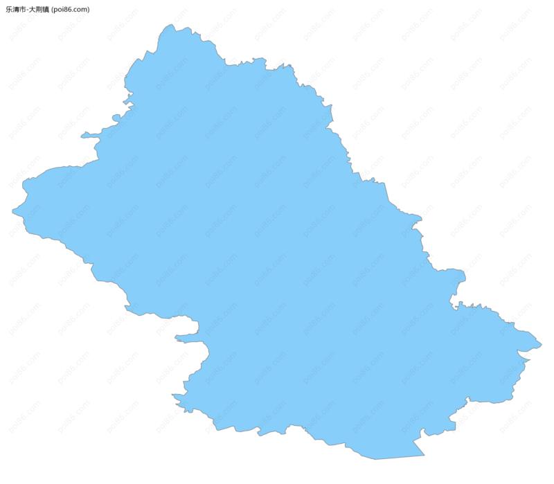 大荆镇边界地图