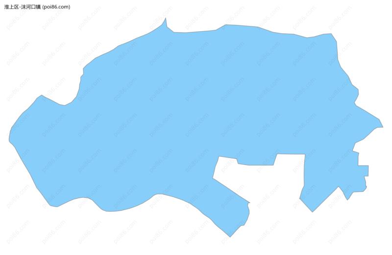 沫河口镇边界地图