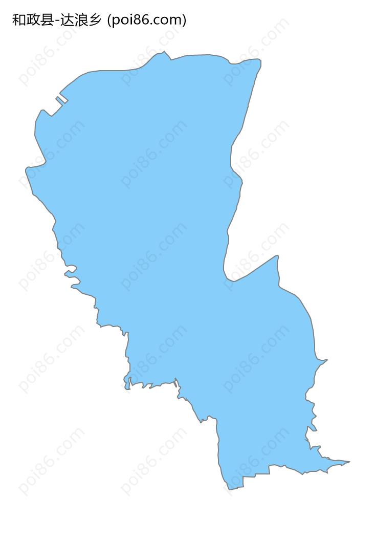 达浪乡边界地图