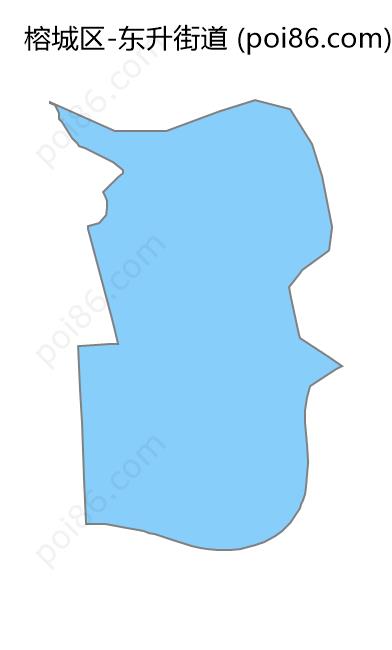 东升街道边界地图