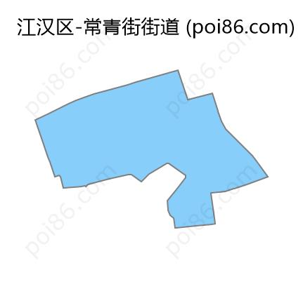 常青街街道边界地图