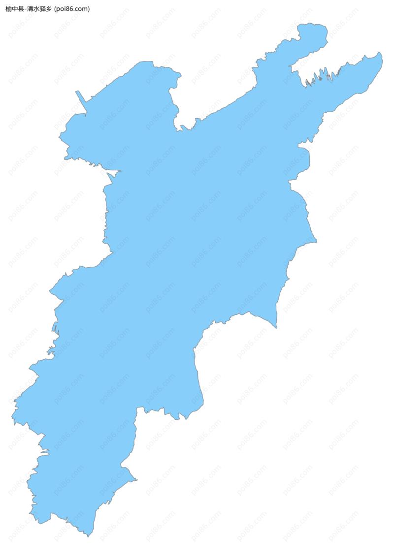 清水驿乡边界地图