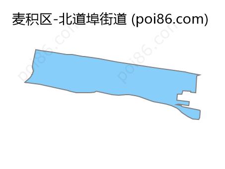 北道埠街道边界地图