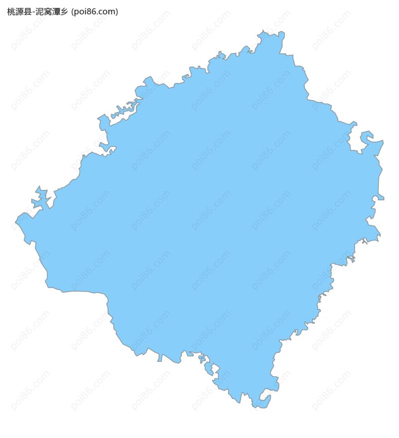 泥窝潭乡边界地图