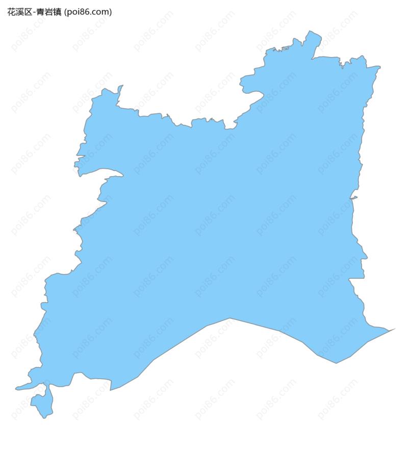 青岩镇边界地图