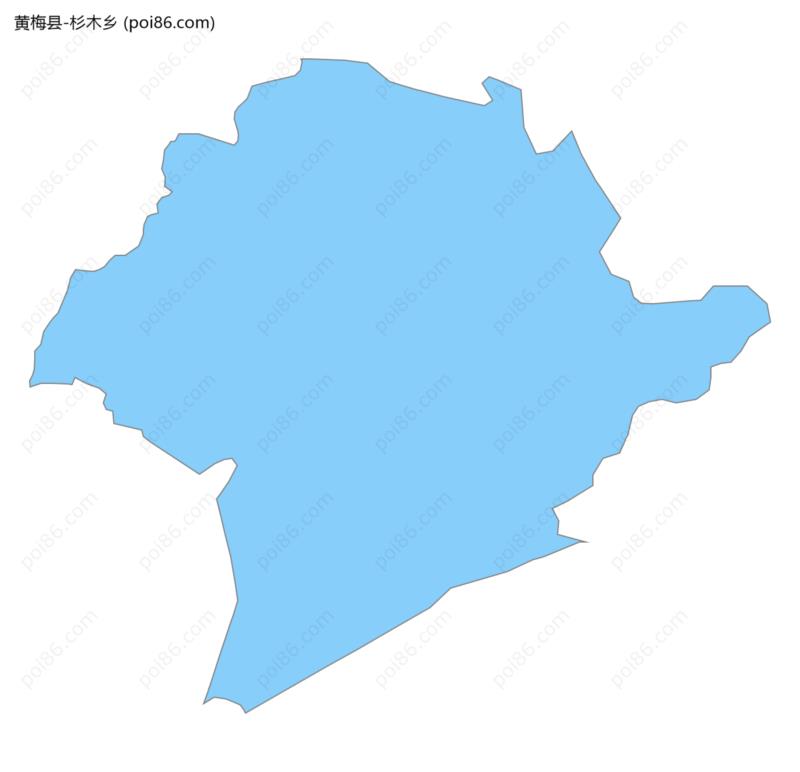 杉木乡边界地图