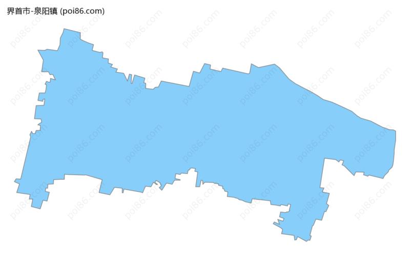 泉阳镇边界地图