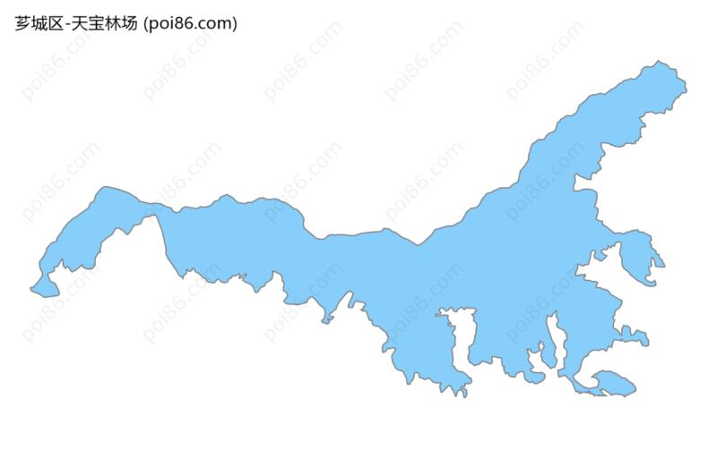 天宝林场边界地图