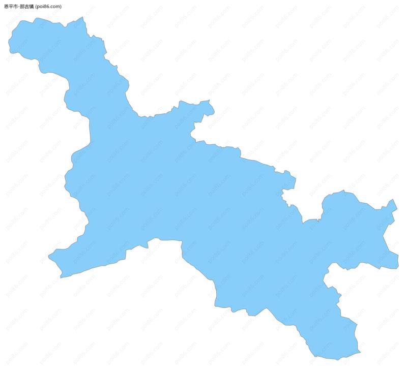 那吉镇边界地图