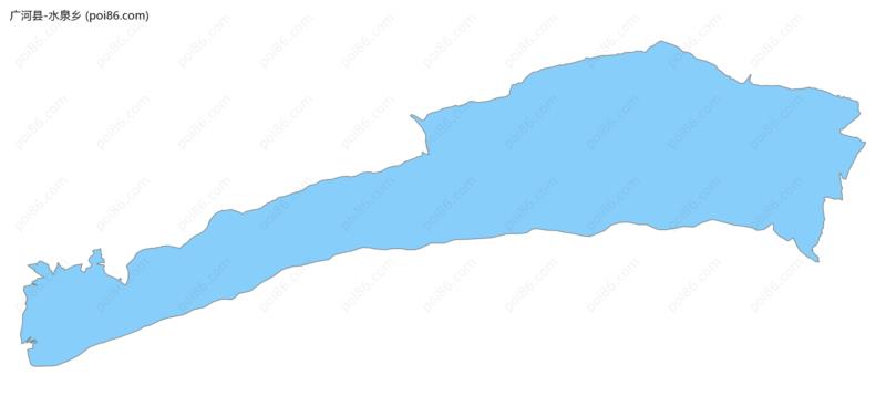 水泉乡边界地图