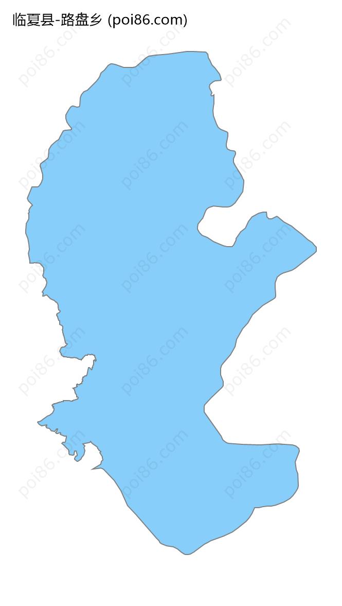 路盘乡边界地图