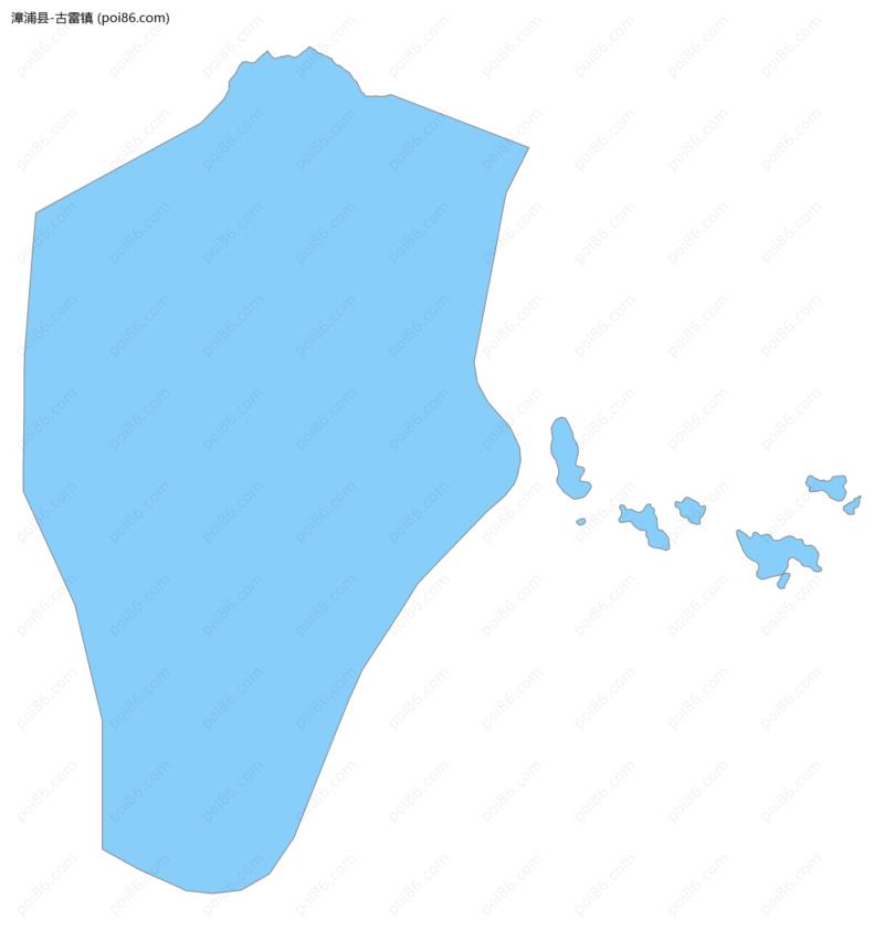 古雷镇边界地图