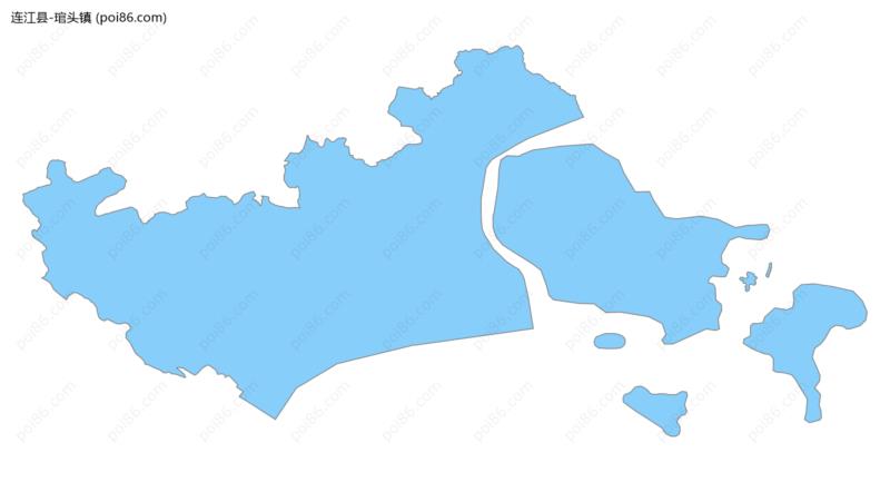 琯头镇边界地图