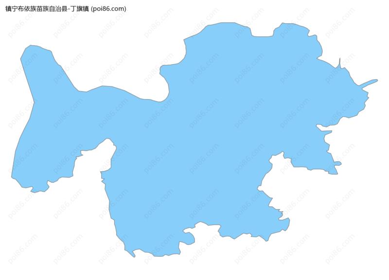 丁旗镇边界地图