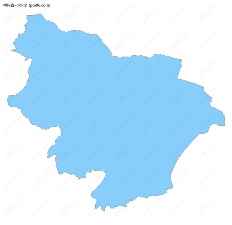 小水乡边界地图