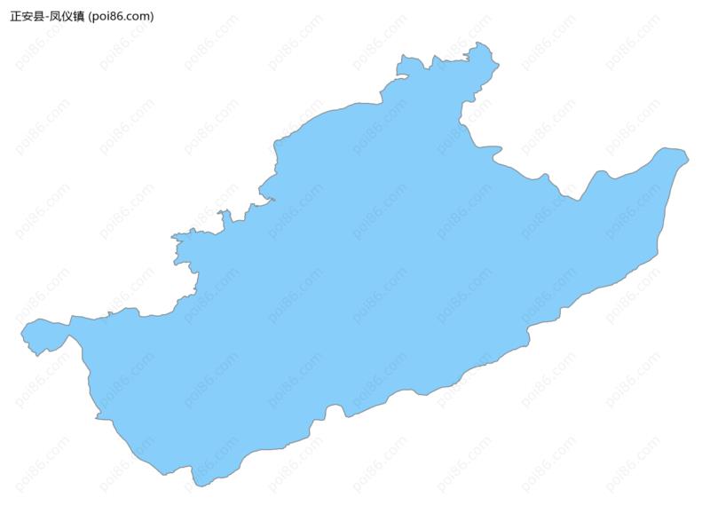 凤仪镇边界地图