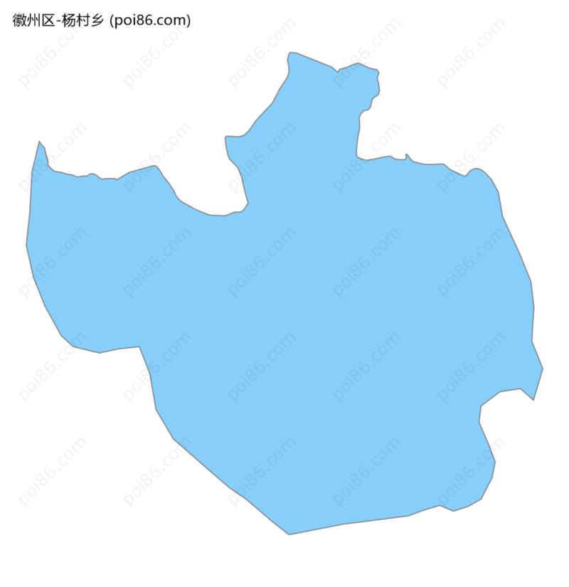 杨村乡边界地图