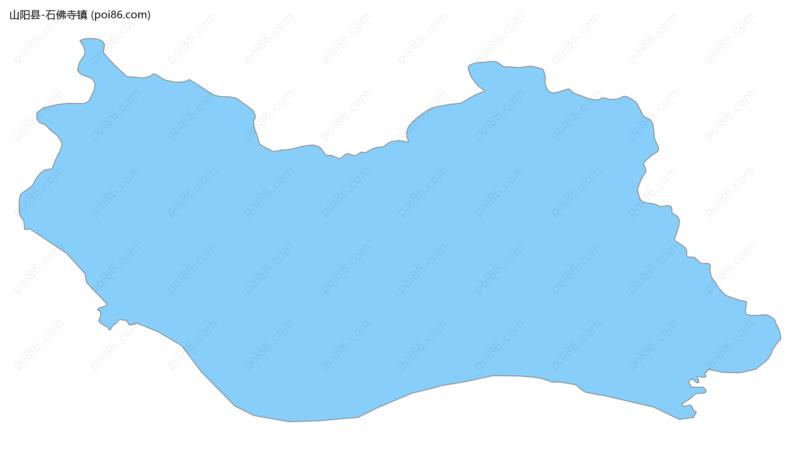 石佛寺镇边界地图