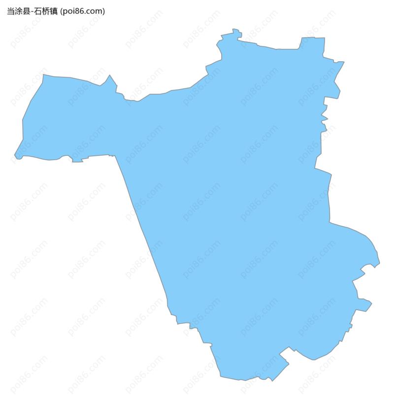 石桥镇边界地图