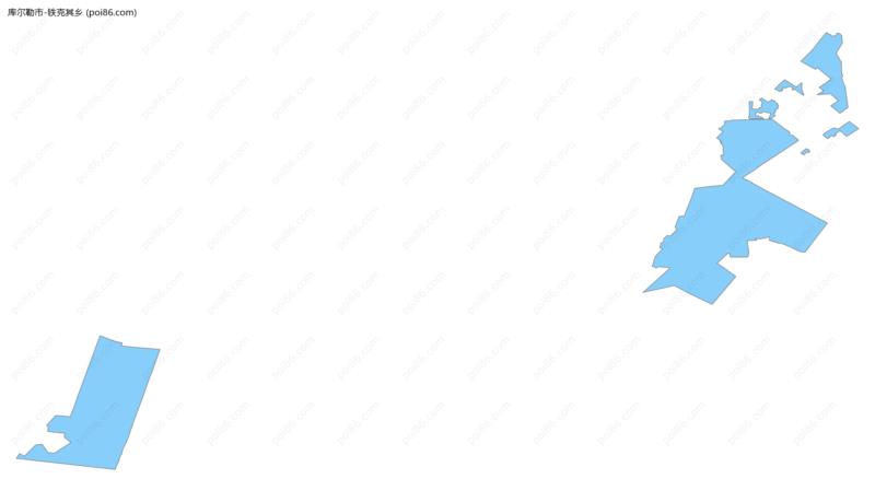 铁克其乡边界地图