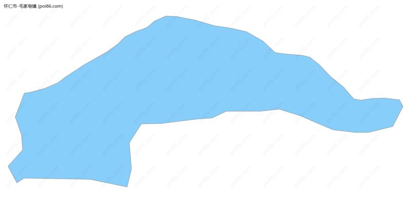 毛家皂镇边界地图