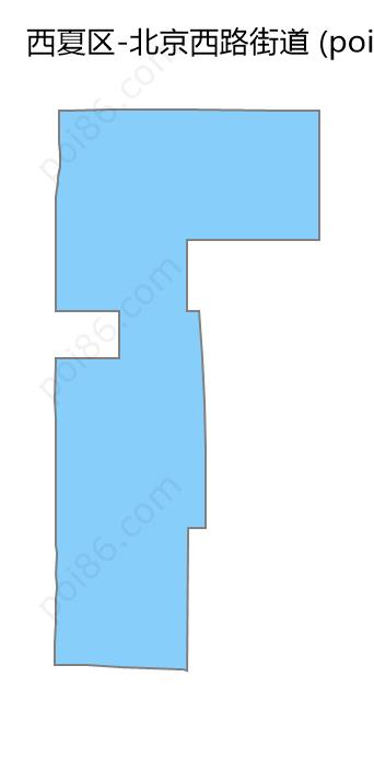 北京西路街道边界地图